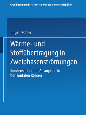 cover image of Wärme- und Stoffübertragung in Zweiphasenströmungen